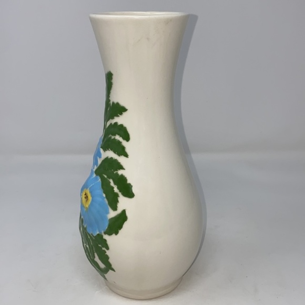 Vintage Holland Mold Sunflower Vase Hand-painted Blue Flowers - Picture 2 of 9